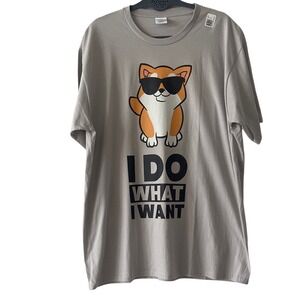 Port & Company Corgi 'I Do What I Want'  Graphic Tee XL